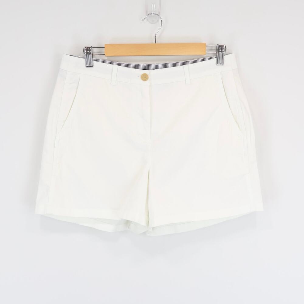 NWT J.Crew Women's 4" Heritage Classic Chino Short White Size 8 - Picture 3 of 9